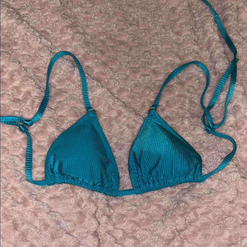 Teal Aerie bikini top